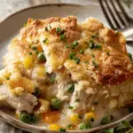 Easy Chicken Cobbler Dinner Casserole