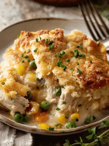 Easy Chicken Cobbler Dinner Casserole