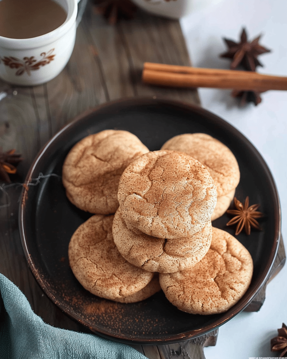 Eggless Snickerdoodle Cookies