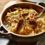 French Onion Beef and Noodles
