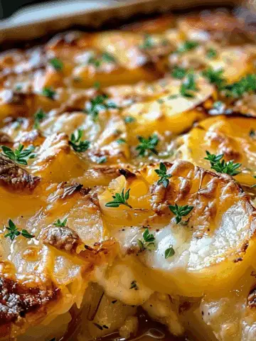 French Onion Potato Bake
