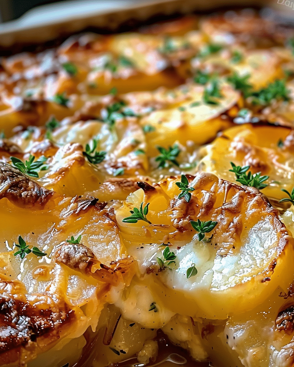 French Onion Potato Bake