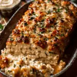 Garlic Parmesan Chicken Meatloaf