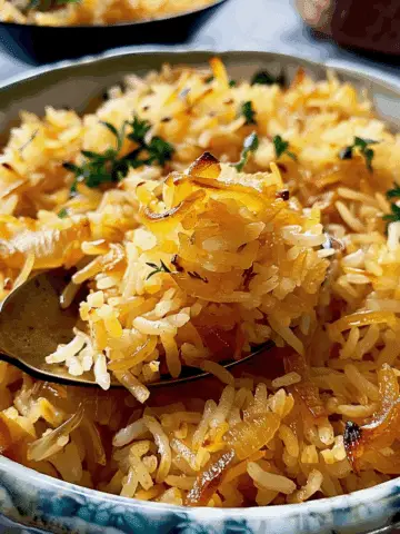 Golden Onion Butter Rice