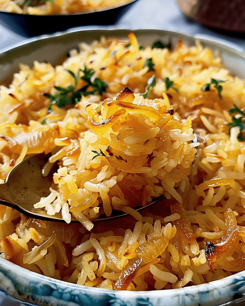 Golden Onion Butter Rice