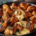 Grilled Chicken Bites with Creamy Garlic Sauce