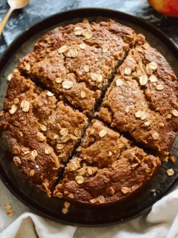 Healthy Oatmeal Apple Breakfast Cake