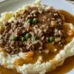 Hearty Homestyle Beef and Gravy with Mashed Potatoes