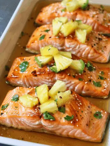 Honey Pineapple Salmon