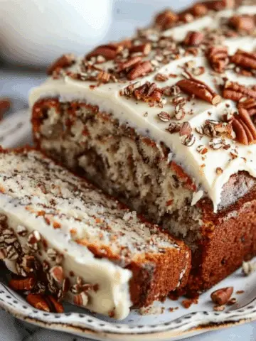 Hummingbird Bread with Heavenly Cinnamon Cream Cheese Frosting