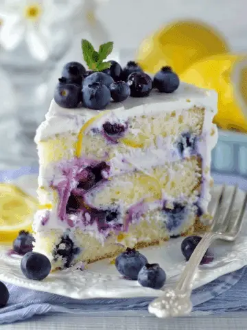 Lemon Blueberry Cheesecake Cake