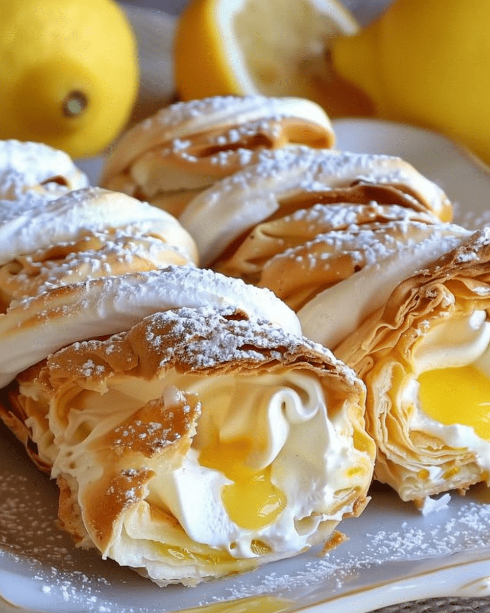 Lemon Meringue Pie Cannolis