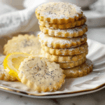 Lemon Poppy Seed Shortbread Cookies