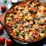 Low Carb Pizza Casserole