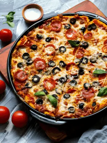 Low Carb Pizza Casserole