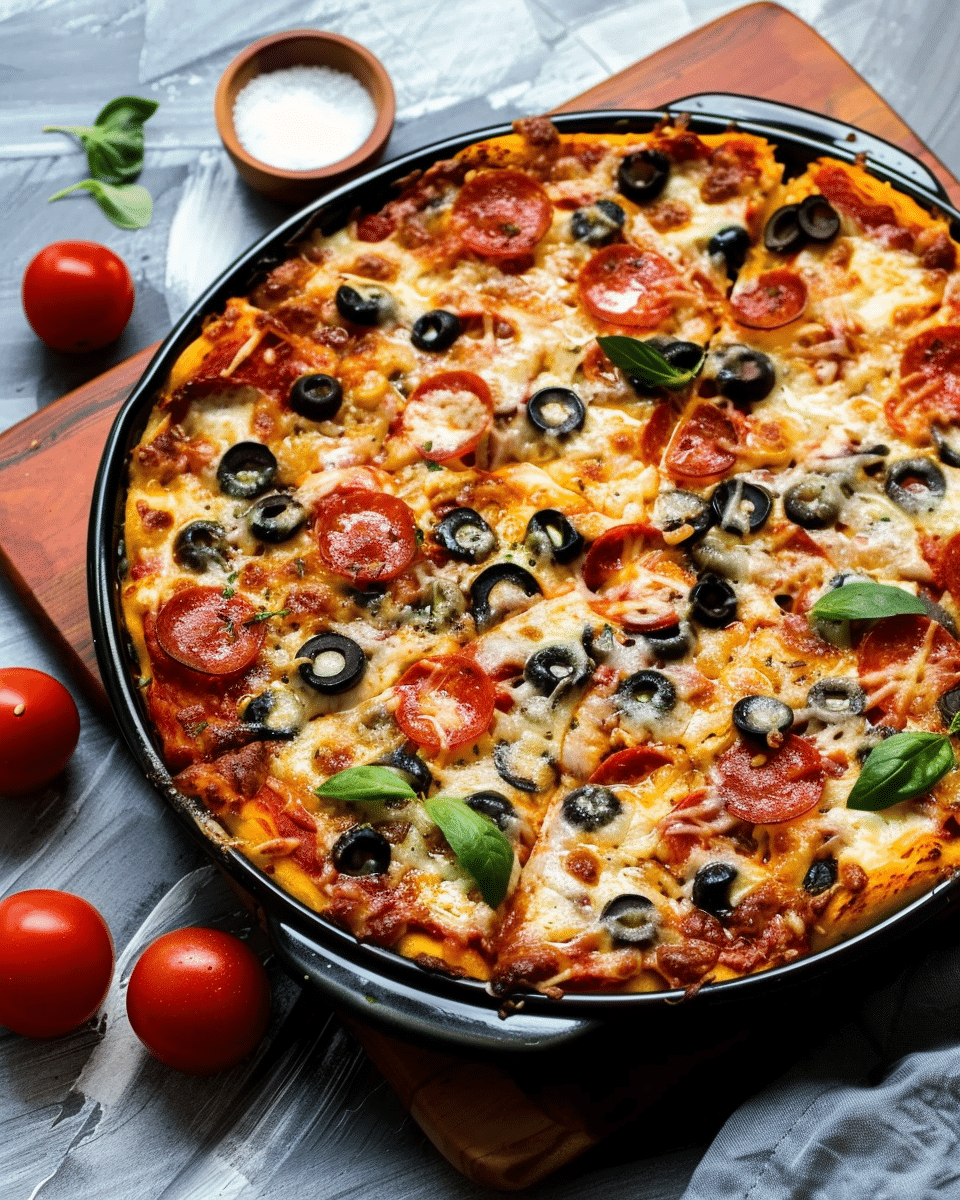Low Carb Pizza Casserole