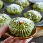 Matcha Banana Coconut Muffins