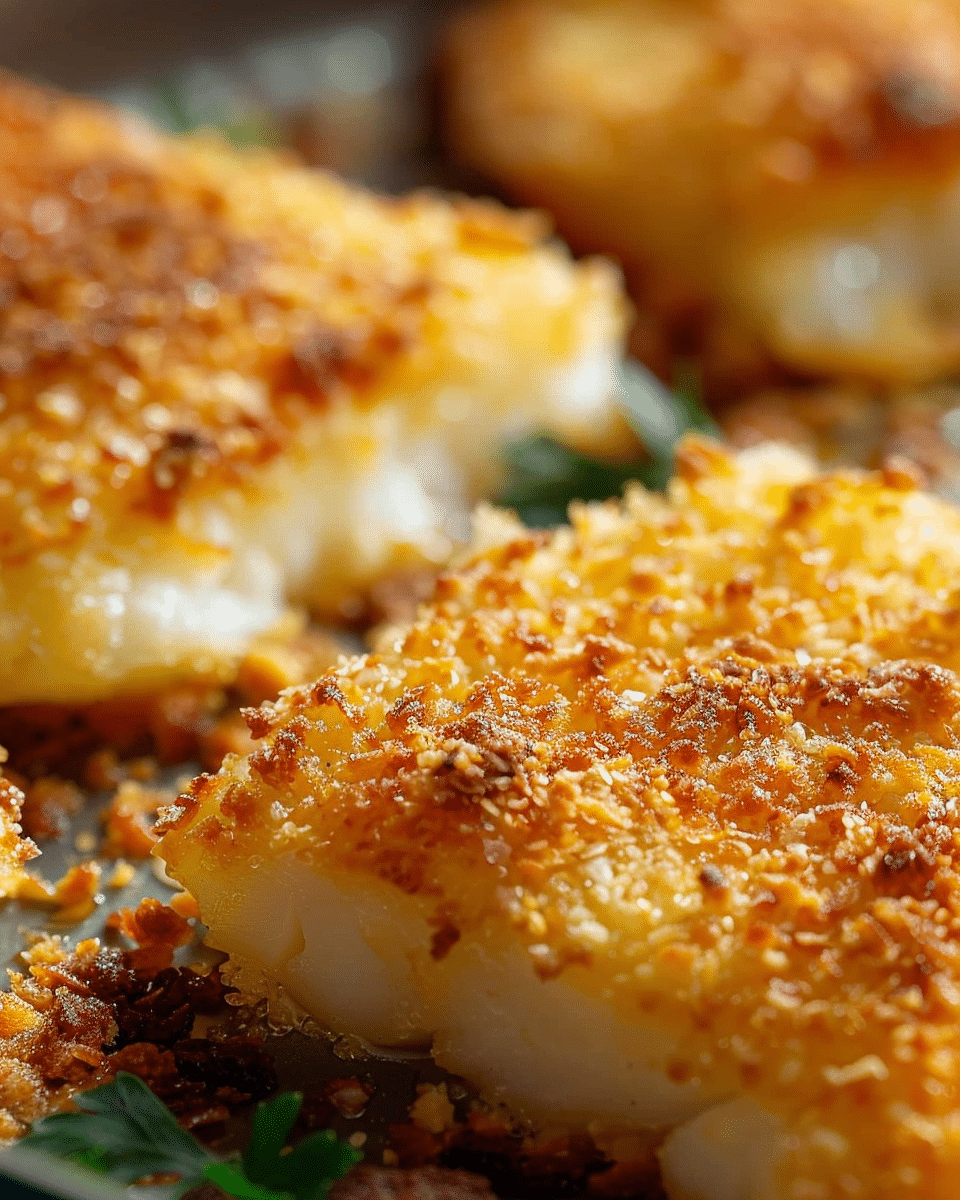 Mayonnaise & Panko Crusted Baked Fish