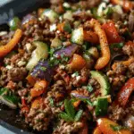 Mediterranean Ground Beef Stir Fry