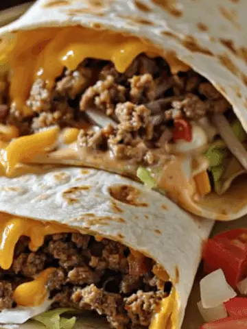 Nacho Cheese Beef Wrap