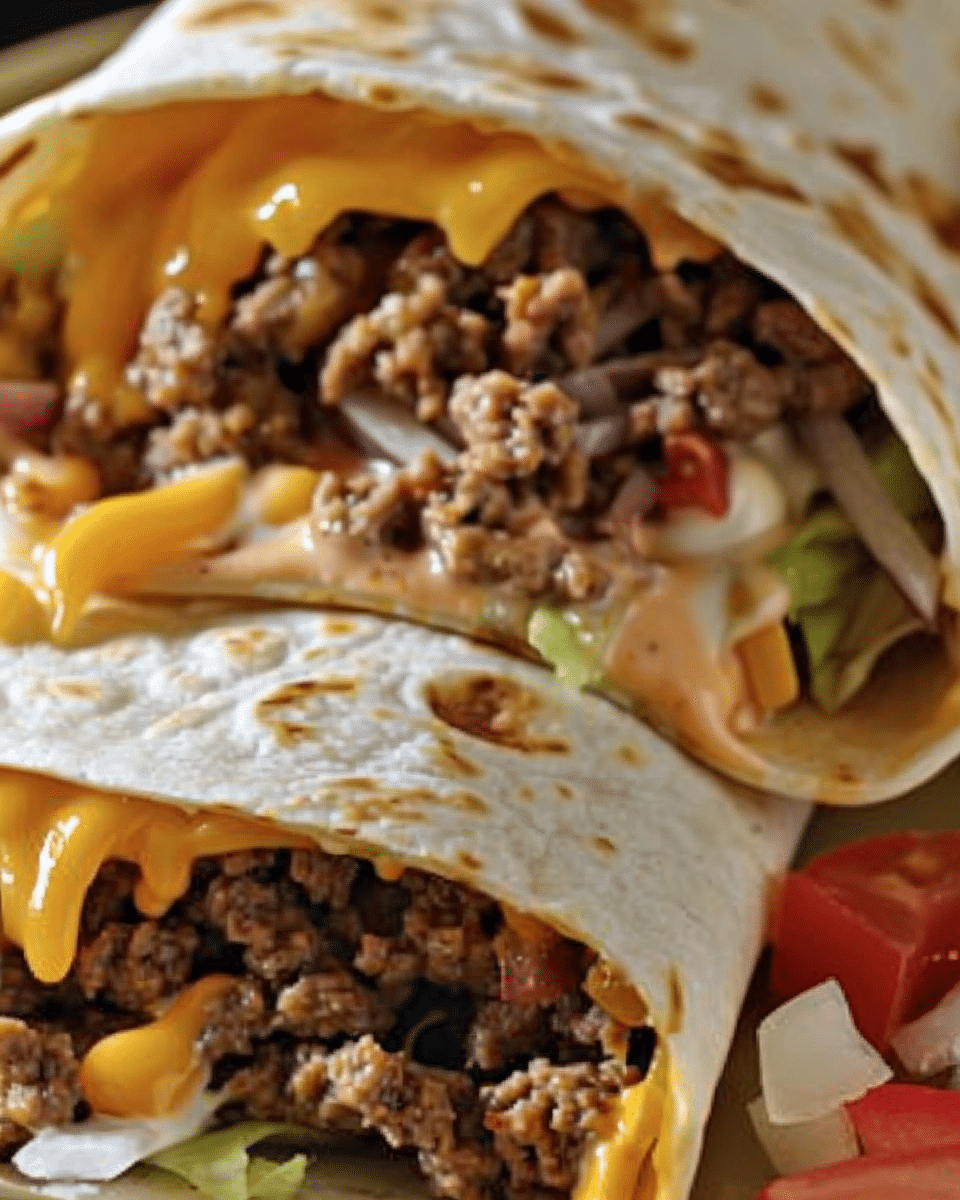 Nacho Cheese Beef Wrap
