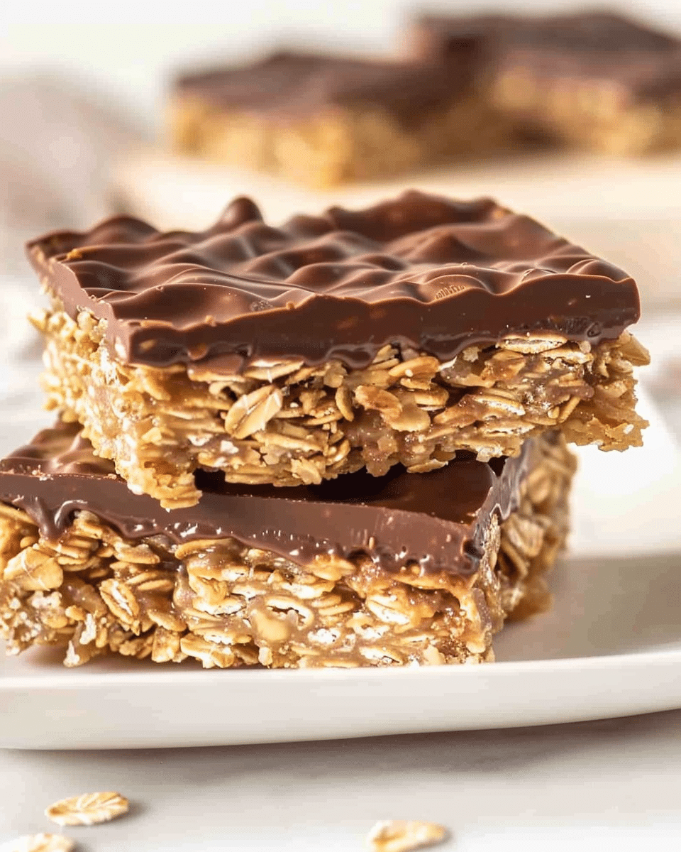 No-Bake Chocolate Oatmeal Bars