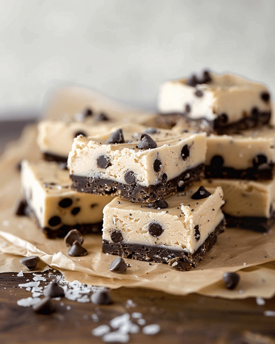 No Bake Cookie Dough Bars