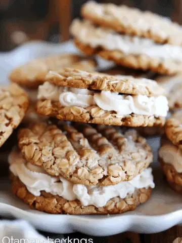 Oatmeal Sandwich Cookies with Maple Brown Sugar Buttercream