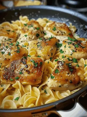 One-Pan Chicken with Creamy Buttered Noodles