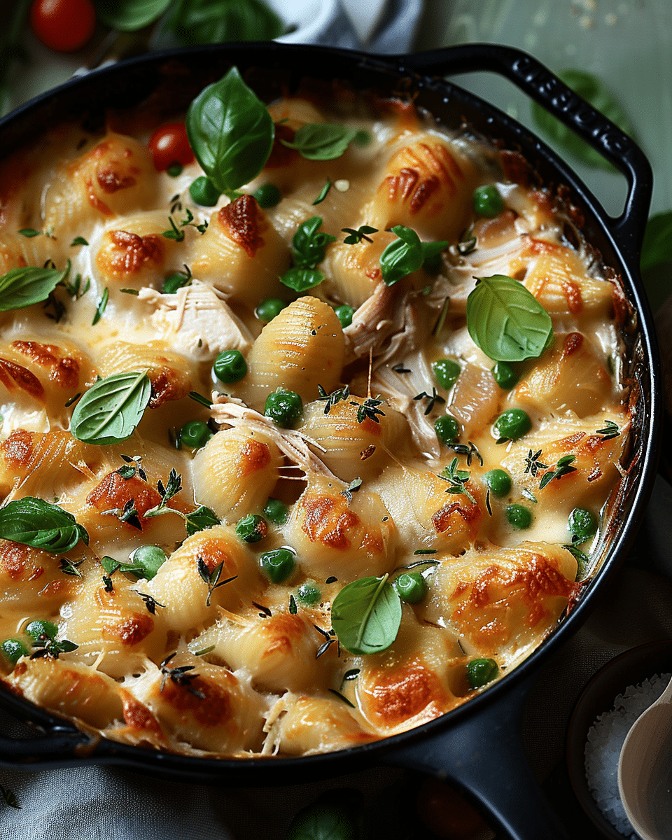 One Pot Gnocchi Chicken Pot Pie