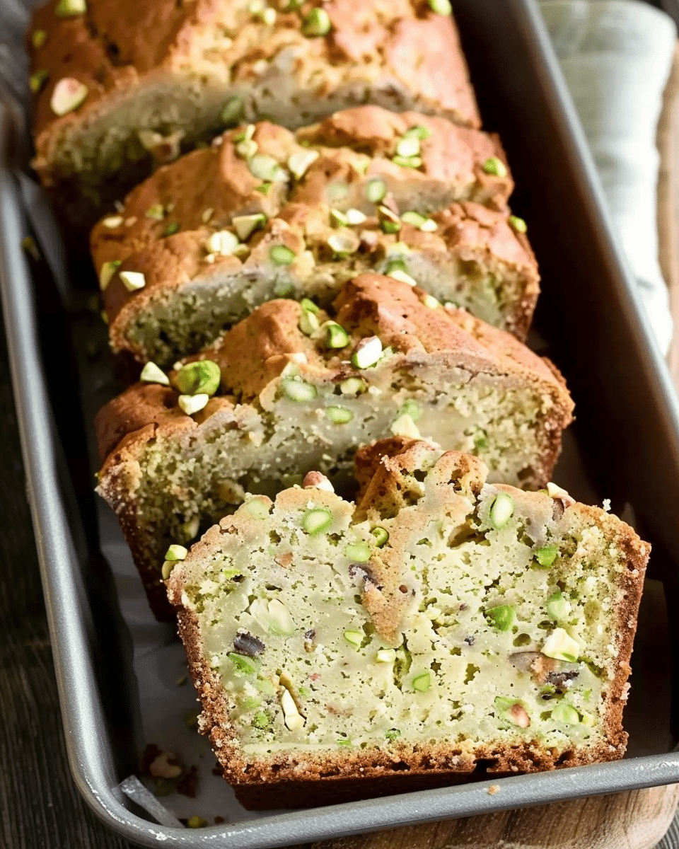 Pistachio Pudding Bread