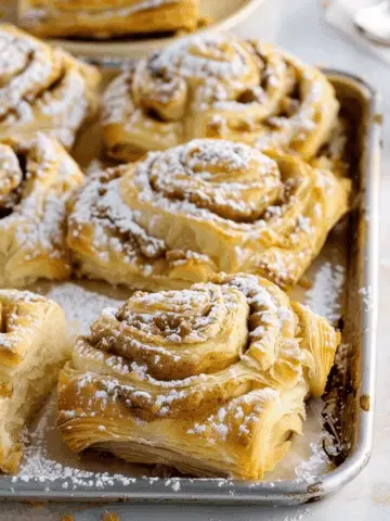 Puff Pastry Cinnamon Rolls