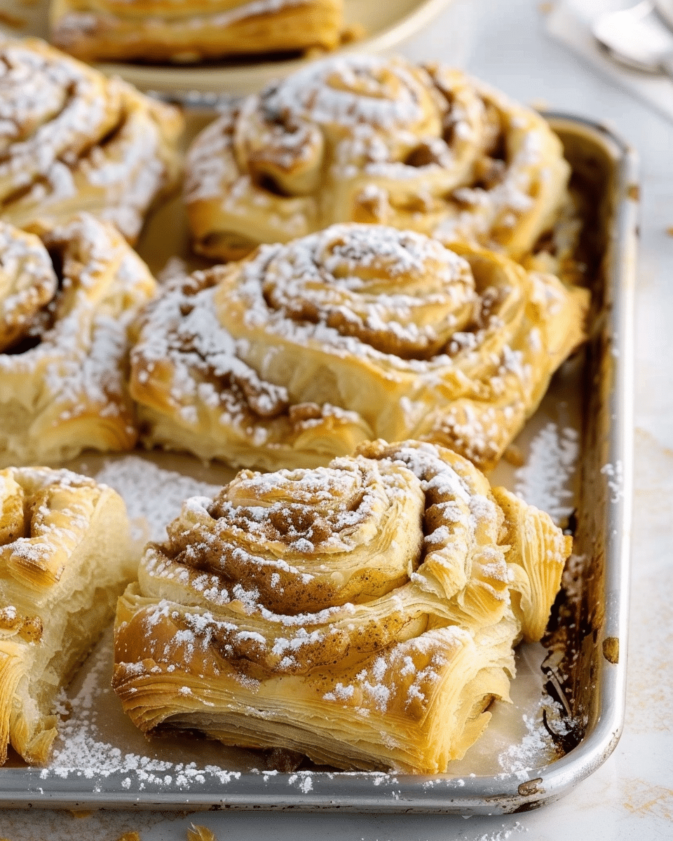 Puff Pastry Cinnamon Rolls