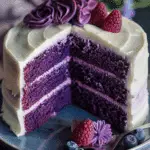 Purple Velvet Cake with Cream Cheese Frosting