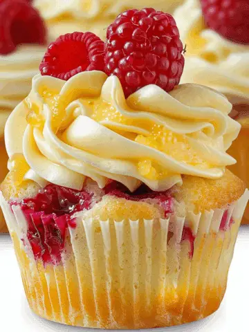 Raspberry Lemon Heaven Cupcakes