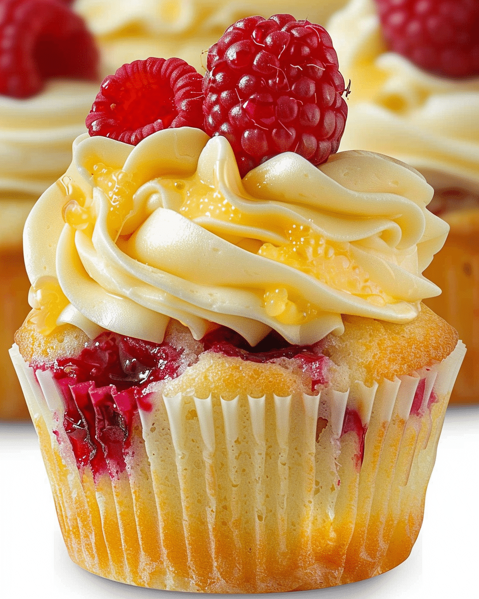 Raspberry Lemon Heaven Cupcakes