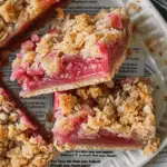 Rhubarb Oatmeal Bars