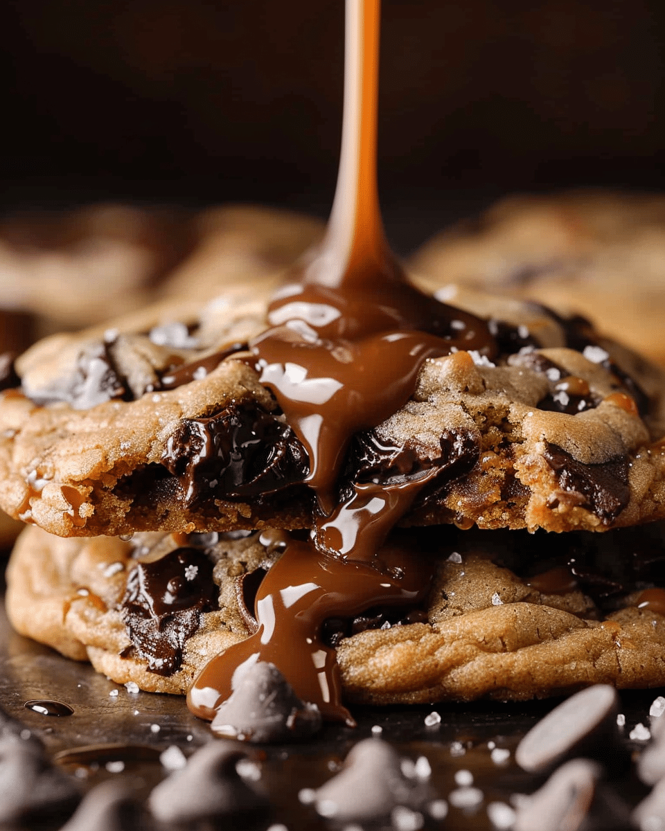 Salted Caramel Chocolate Chip Cookies