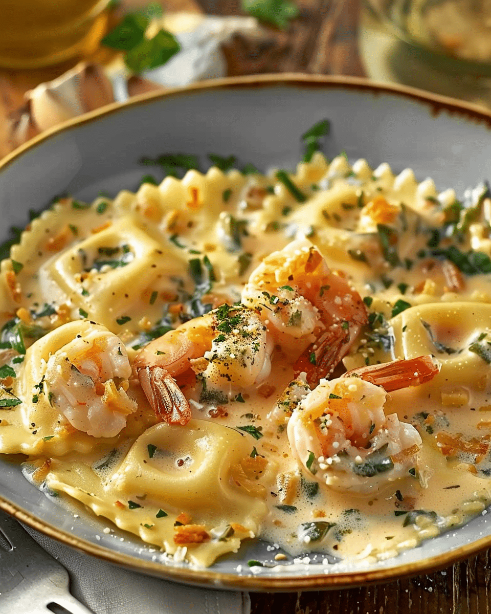 Seafood Ravioli Delight