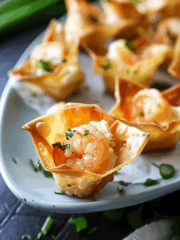 Shrimp & Cream Cheese Wontons