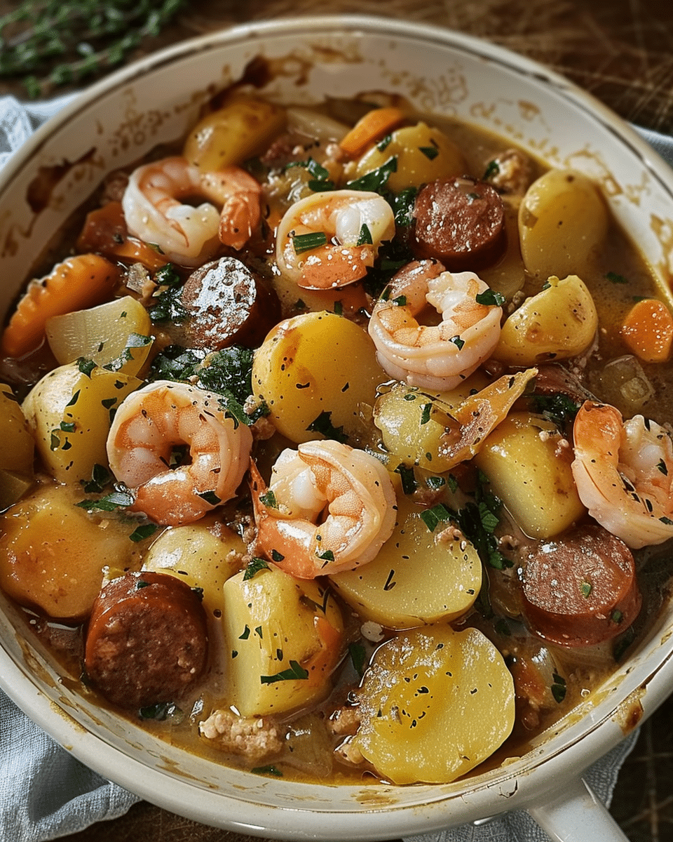 Shrimp, Sausage & Potato Stew