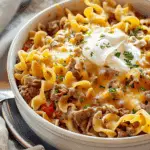 Sour Cream Beef Noodle Casserole