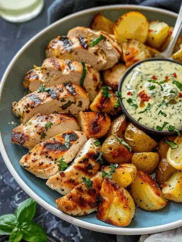 Spicy Lemon Garlic Chicken Alfredo with Creamy Basil Pesto