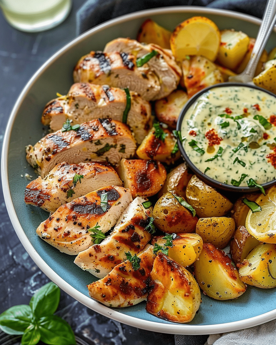 Spicy Lemon Garlic Chicken Alfredo with Creamy Basil Pesto