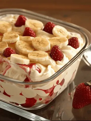 Strawberry Banana Pudding Dessert