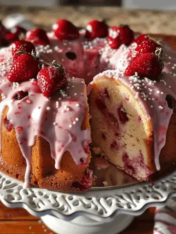 Strawberry Bliss Pound Cake