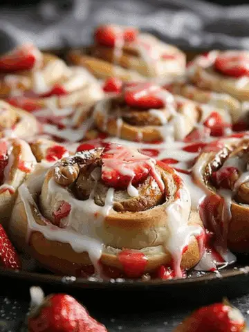 Strawberry Cheesecake Cinnabon Rolls