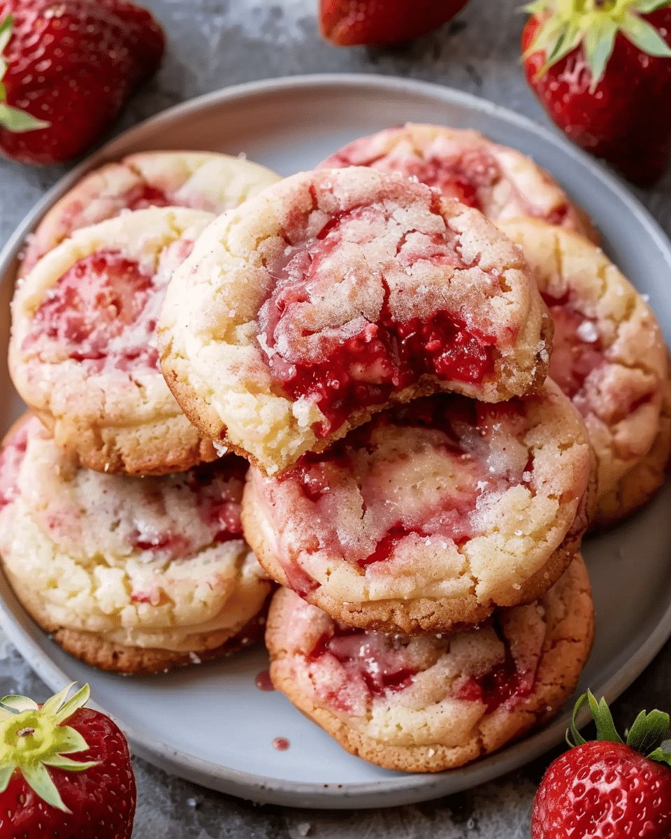 Strawberry Cheesecake Cookies