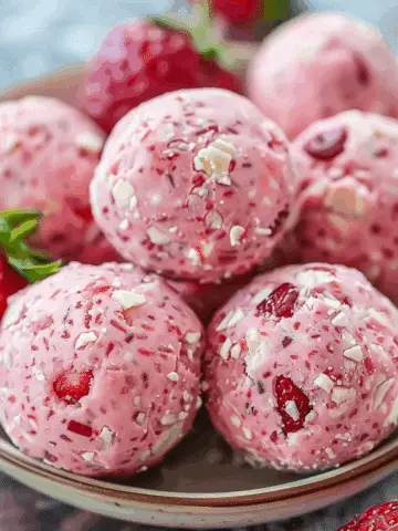Strawberry Cheesecake Protein Balls