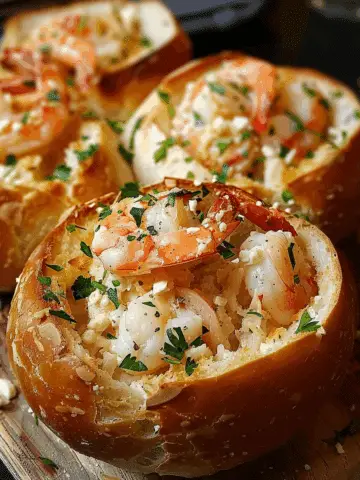 Stuffed Seafood Bread Bowl